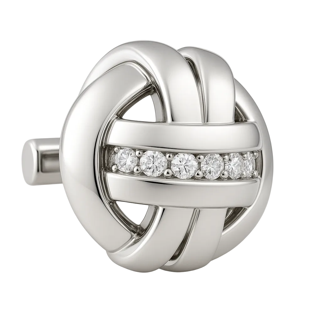 IMPERARI SCULPTED CUFF – DIAMOND WHITE GOLD