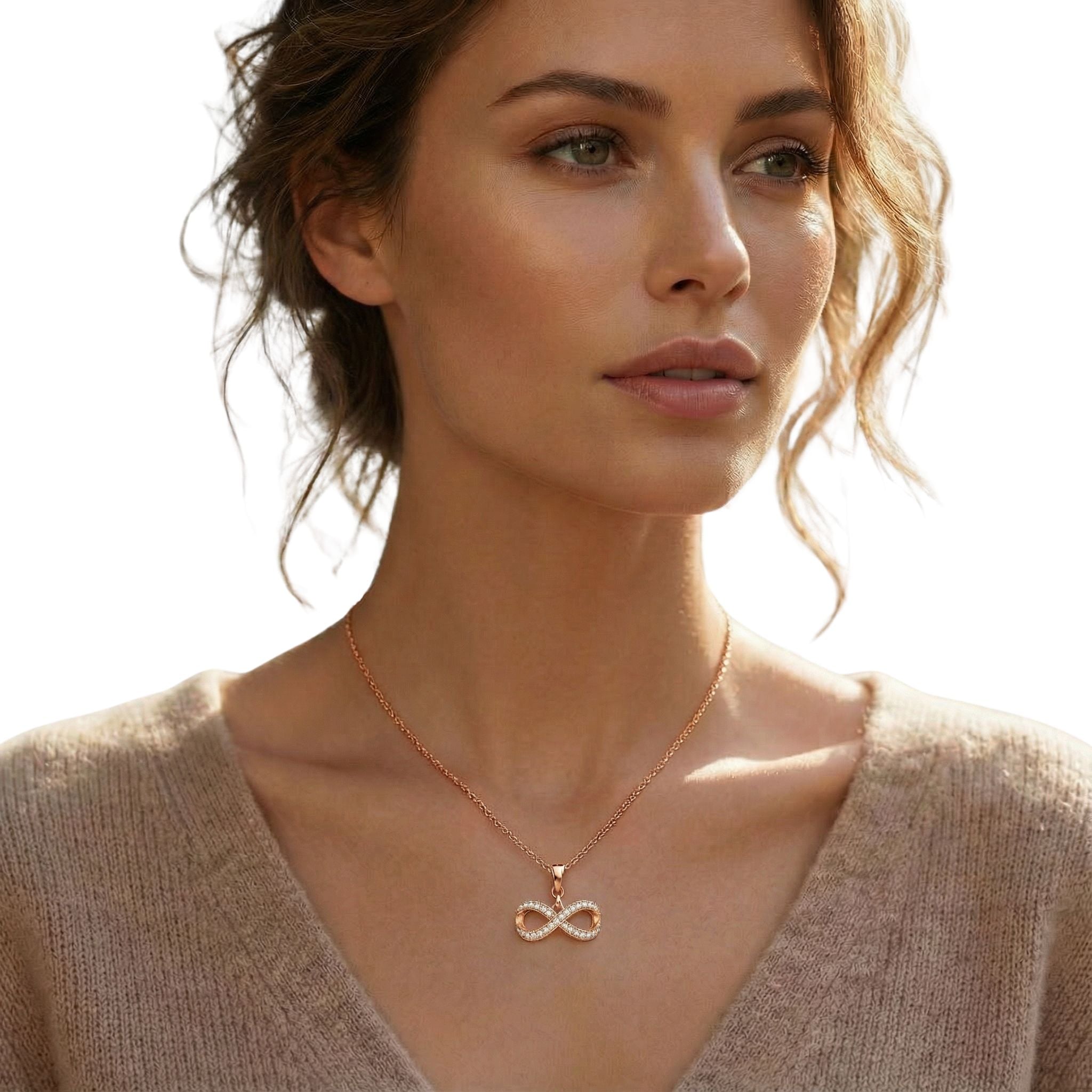 IMPERARI INFINITA – DIAMOND PENDANT ROSE GOLD