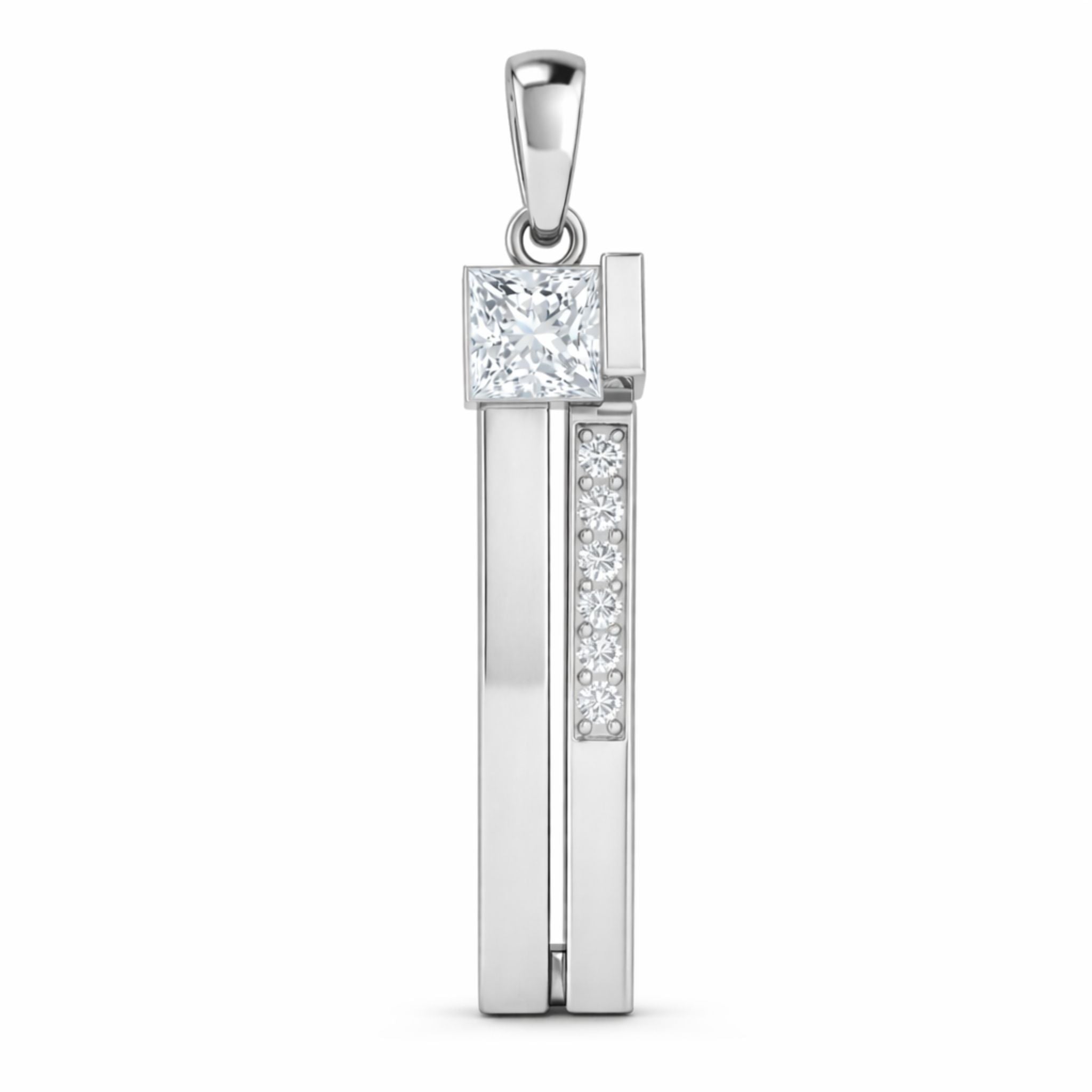 IMPERARI LA PRESENZA – CORE LINEAR PENDANT WHITE GOLD